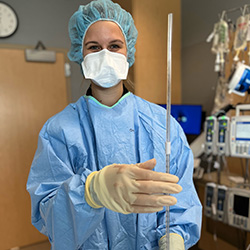 An Internal Medicine resident does clinical work