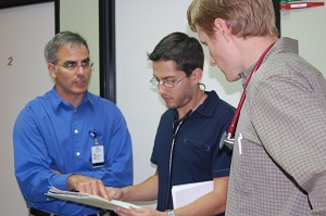 Preceptor and students at Wesley Clinic Preceptor and students at Wesley Clinic