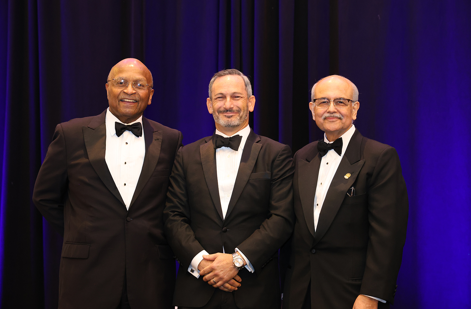 Ara Feinstein, MD (middle), with L.D. Britt, MD, MPH, and Ajit K. Sachdeva, MD, co-chairs of the ACS Academy of Master Surgeon Educators (photos courtesy of the ACS Academy of Master Surgeon Educators®) Ara Feinstein, MD (middle), with L.D. Britt, MD, MPH, and Ajit K. Sachdeva, MD, co-chairs of the ACS Academy of Master Surgeon Educators (photos courtesy of the ACS Academy of Master Surgeon Educators®)