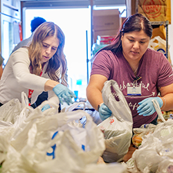 Since it opened, the pantry has served 200 households — more than 600 total people — per month Since it opened, the pantry has served 200 households — more than 600 total people — per month