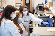 Dana Floyd with Taben Hale, PhD, and Alexandra Garvin, PhD